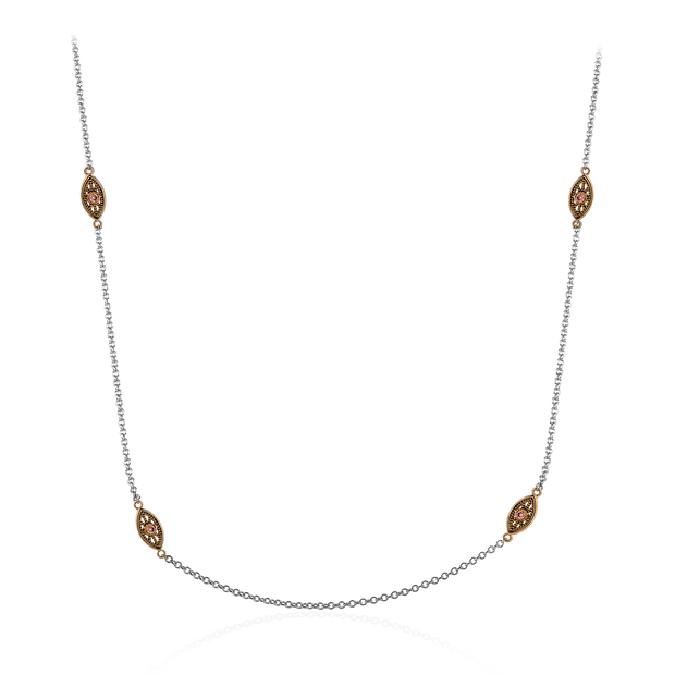 Necklace in 18k Gold with Diamonds