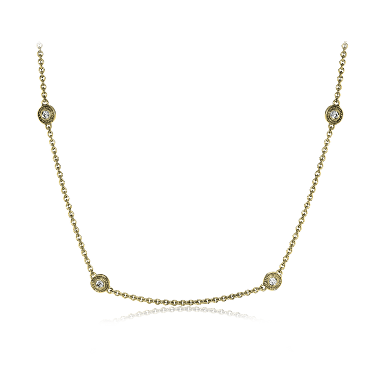 Necklace in 18k Gold with Diamonds