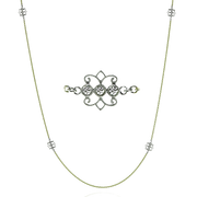 Necklace in 18k Gold with Diamonds