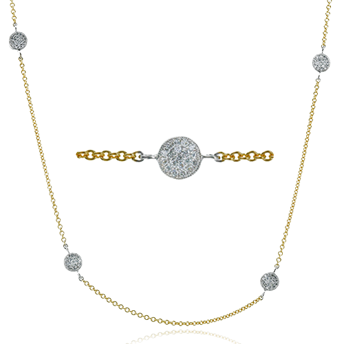 Necklace in 18k Gold with Diamonds