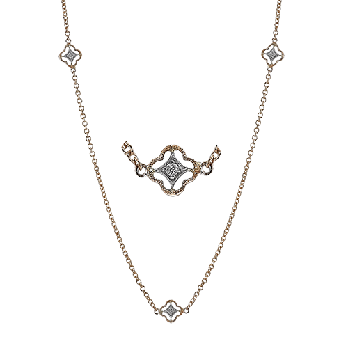 Necklace in 18k Gold with Diamonds