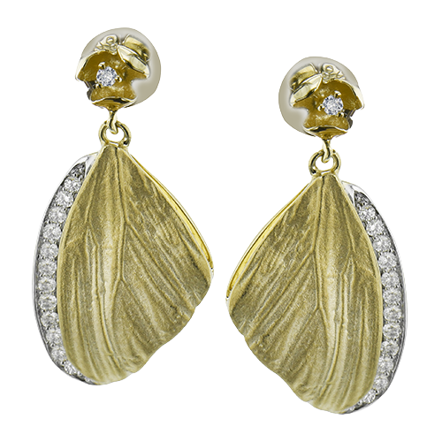 Earring in 18k Gold with Diamonds