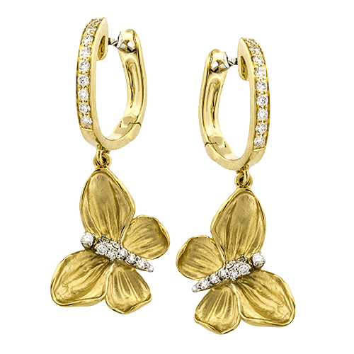 Earring in 18k Gold with Diamonds