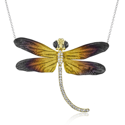 Pendant in 18k Gold with Diamonds