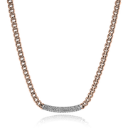 Necklace in 18k Gold with Diamonds