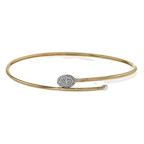 Bangle in 18k Gold with Diamonds