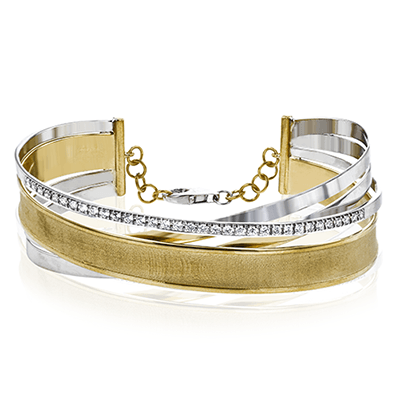 Bangle in 18k Gold with Diamonds