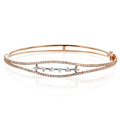 Bangle in 18k Gold with Diamonds