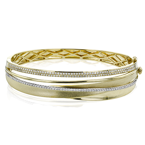 Bangle in 18k Gold with Diamonds