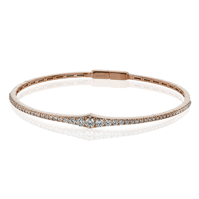 Bangle in 18k Gold with Diamonds