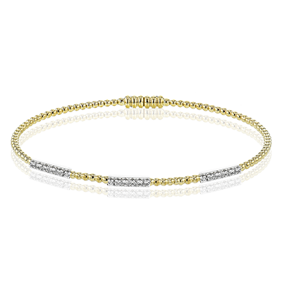 Bangle in 18k Gold with Diamonds