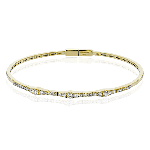 Bangle in 18k Gold with Diamonds