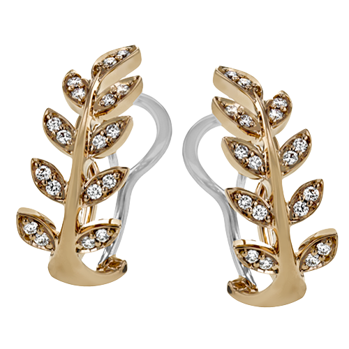 Earring in 18k Gold with Diamonds