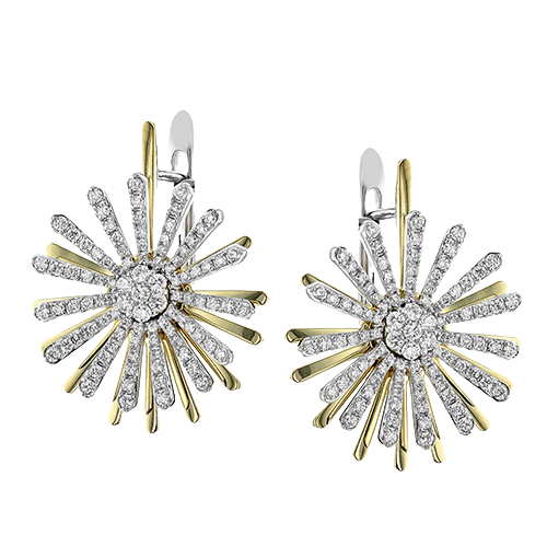 Earring in 18k Gold with Diamonds