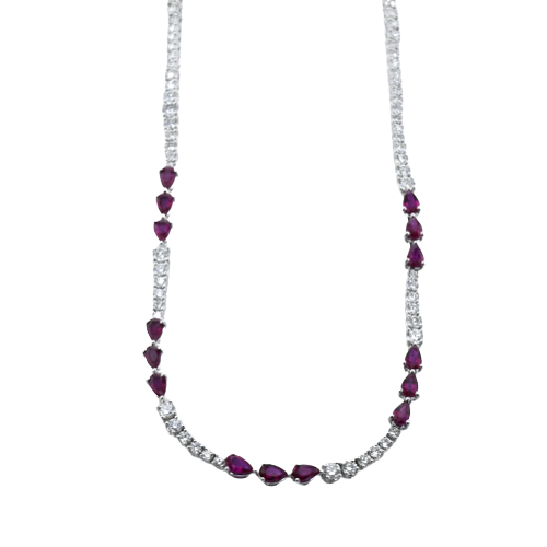 Necklace in 18k Gold with Diamonds