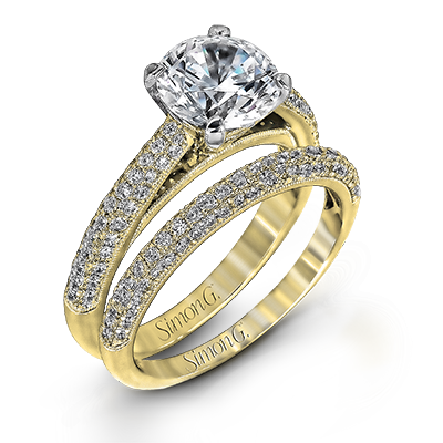 Wedding Set in 18k Gold with Diamonds