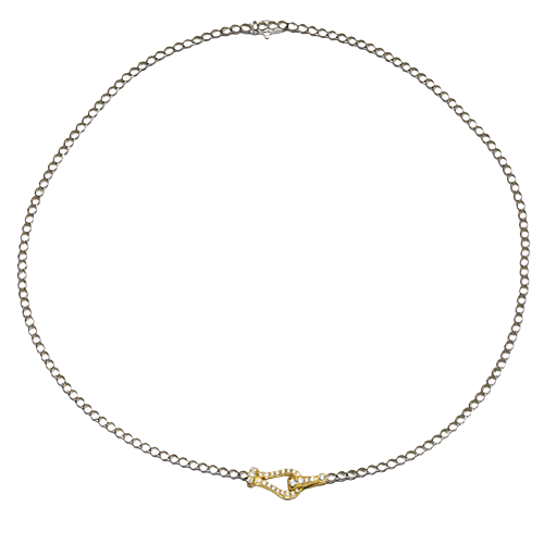 Necklace in 18k Gold with Diamonds