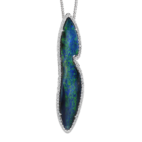 Color Pendant in 18k Gold with Diamonds