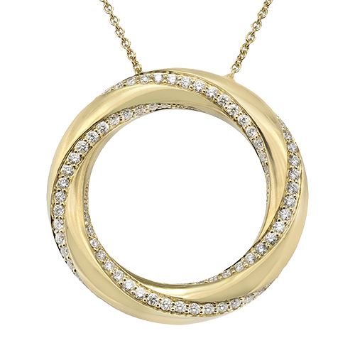 Pendant in 18k Gold with Diamonds