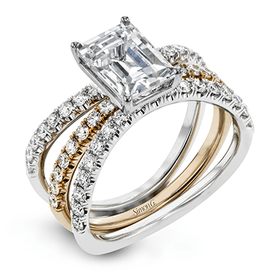 Wedding Set in 18k Gold with Diamonds