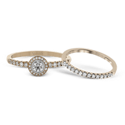 Wedding Set in 18k Gold with Diamonds