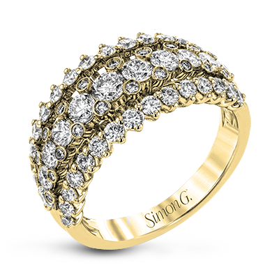 Anniversary Ring in 18k Gold with Diamonds