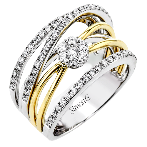 Right Hand Ring in 18k Gold with Diamonds