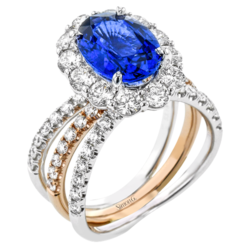 Color Ring in 18k Gold with Diamonds