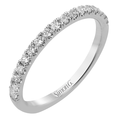 Wedding Band in 18k Gold with Diamonds