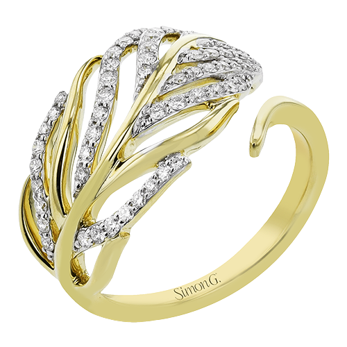 Right Hand Ring in 18k Gold with Diamonds