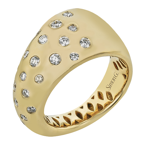 Right Hand Ring in 18k Gold with Diamonds