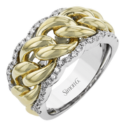 Right Hand Ring in 18k Gold with Diamonds