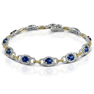 Color Bracelet in 18k Gold with Diamonds