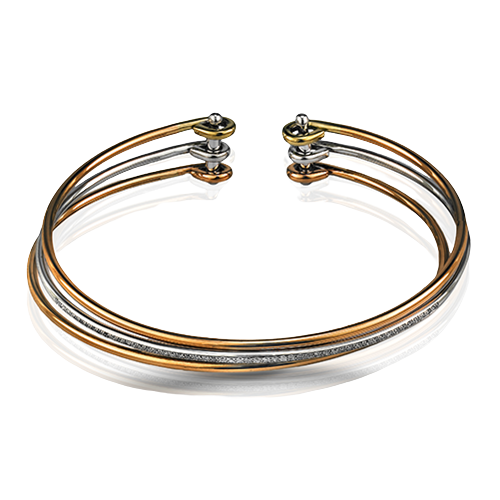 Bangle in 18k Gold with Diamonds