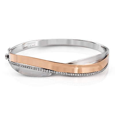 Bangle in 18k Gold with Diamonds