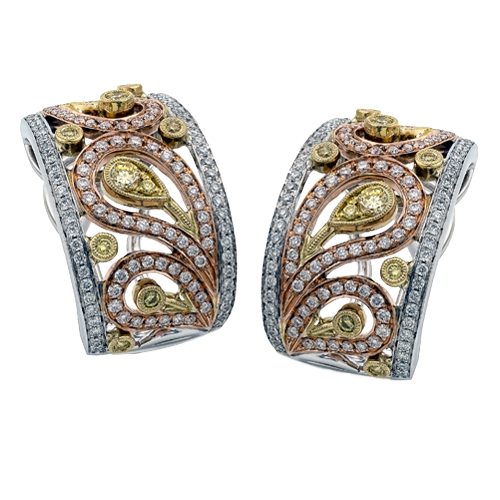 Earring in 18k Gold with Diamonds