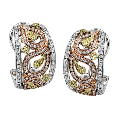 Earring in 18k Gold with Diamonds