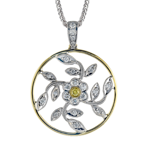 Pendant in 18k Gold with Diamonds