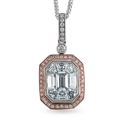 Pendant in 18k Gold with Diamonds