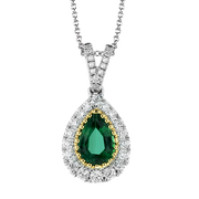 Color Pendant in 18k Gold with Diamonds