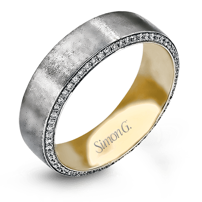 Men Ring in 14k Gold with Diamonds