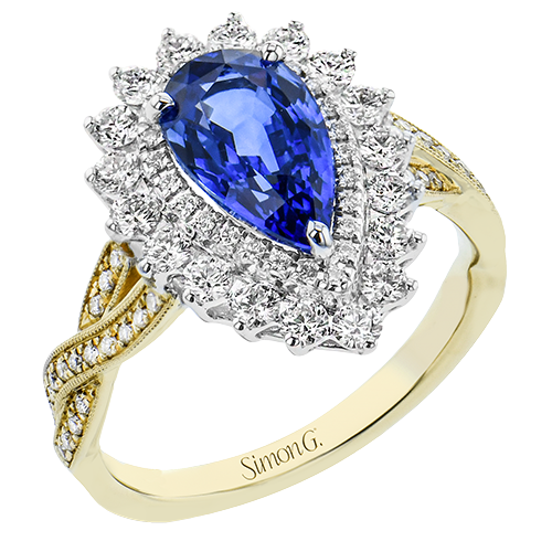 Color Ring in 18k Gold with Diamonds