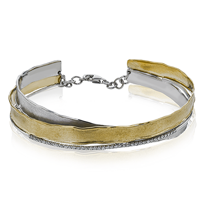 Bangle in 18k Gold with Diamonds