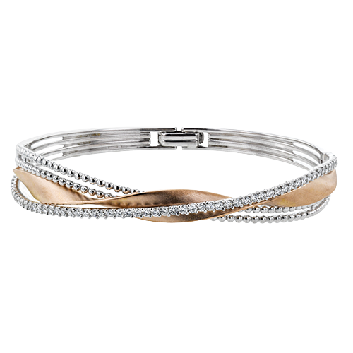 Bangle in 18k Gold with Diamonds