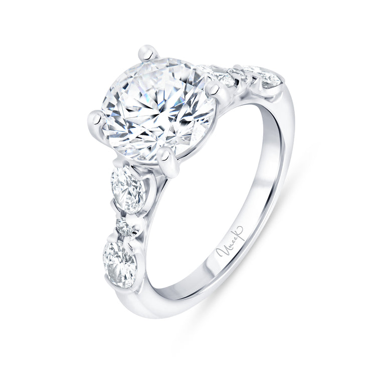 Uneek Timeless Collection Straight Round Engagement Ring