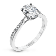 Engagement Ring in 18k Gold with Diamonds