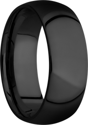 Zirconium 8mm domed band